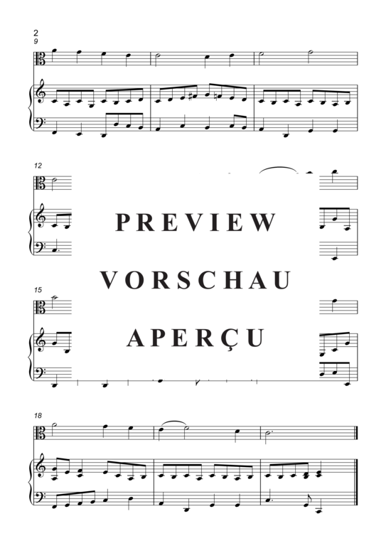 Product gallery: Page 3 of 6 So nimm denn meine Hände , , (viola + organ)