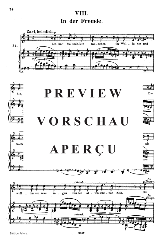 gallery: In der Fremde Op.39 No.8 , , (Gesang hoch + Klavier)