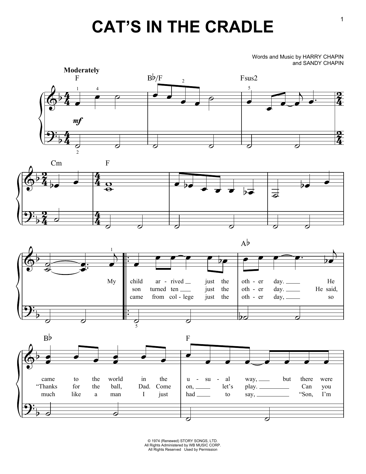 Produktbild zu: Cat's In The Cradle