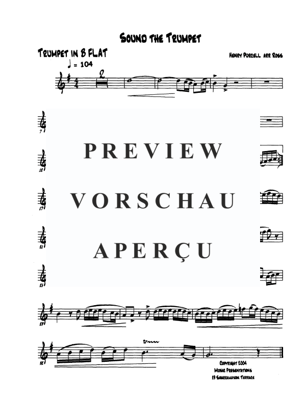Produktgalerie: Seite 8 von 11 Sound the Trumpet, , Trompeten Trio und Klavier