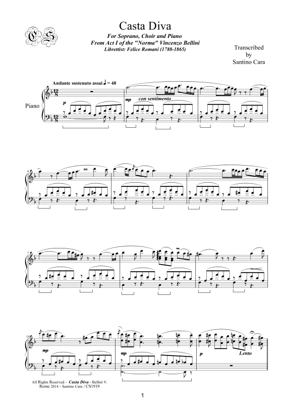 Produktbild zu: Norma (Act1) Casta DivaVincenzo Bellini