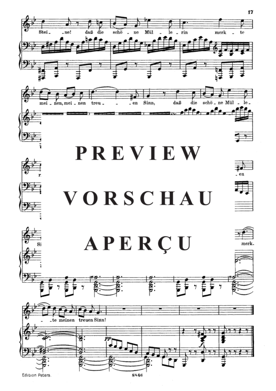 gallery: Am Feierabend, D.795-5 (Die Schöne Müllerin) , ,  (Gesang mittel + Klavier)