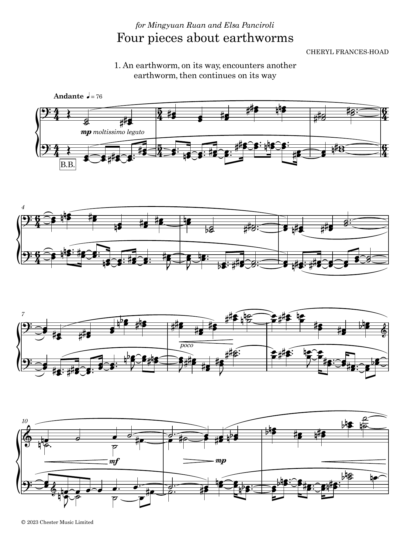 Product gallery: Page 1 of 1 Four pieces about earthworms, Cheryl Frances-Hoad