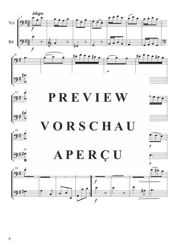 Produktgalerie: Seite 10 von 11 Sonate E-Moll, , Cello und Kontrabass