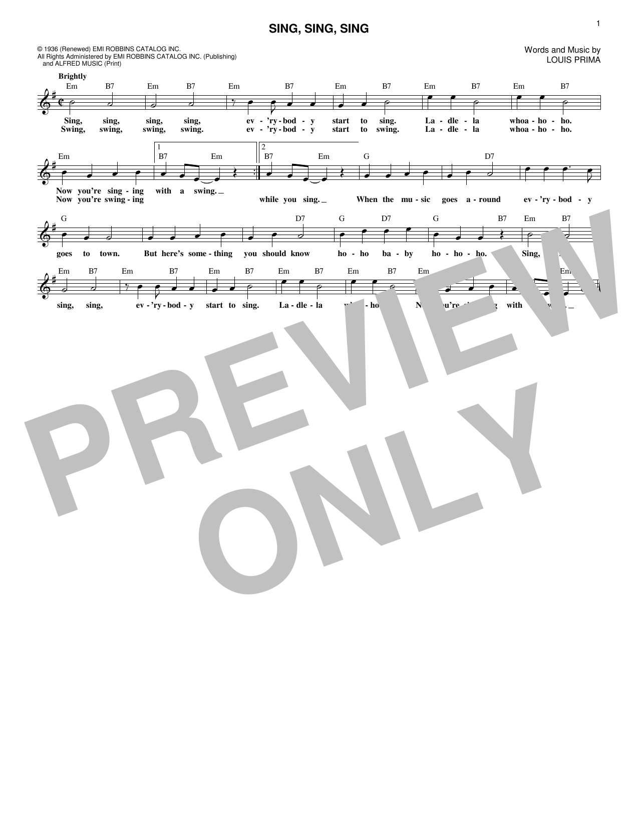 Product picture to: Sing, Sing, Sing