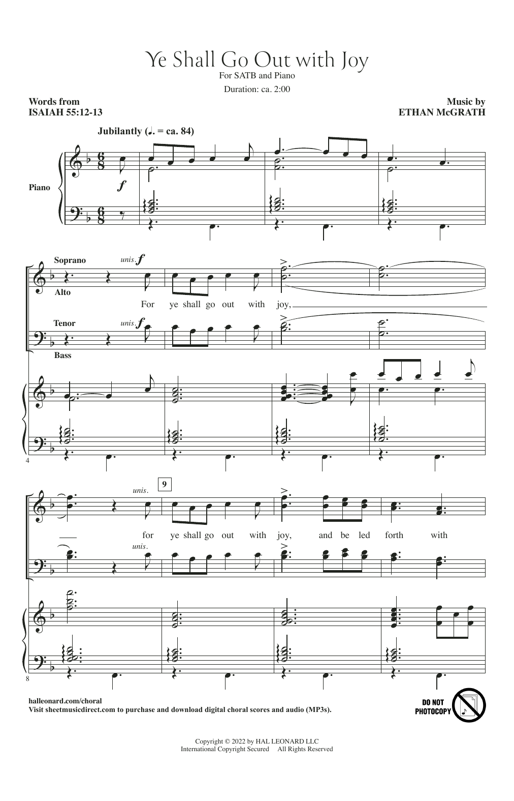 Produktbild zu: Ye Shall Go Out With Joy