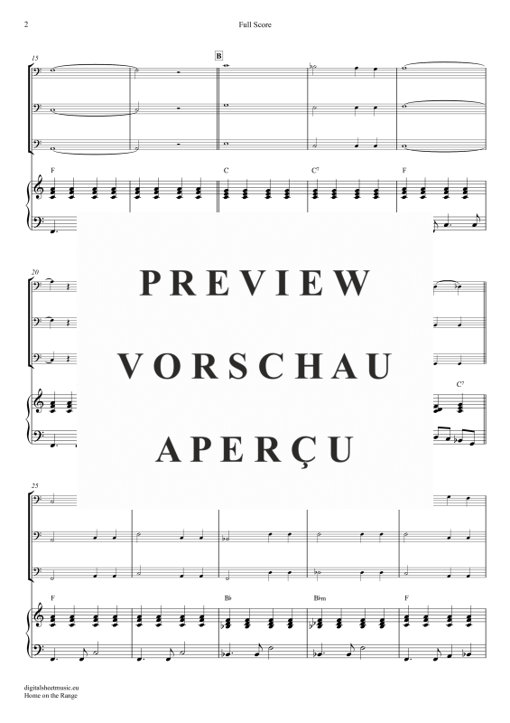 gallery: Home On The Range, American Folk Song, (Posaunen Trio + Klavier)