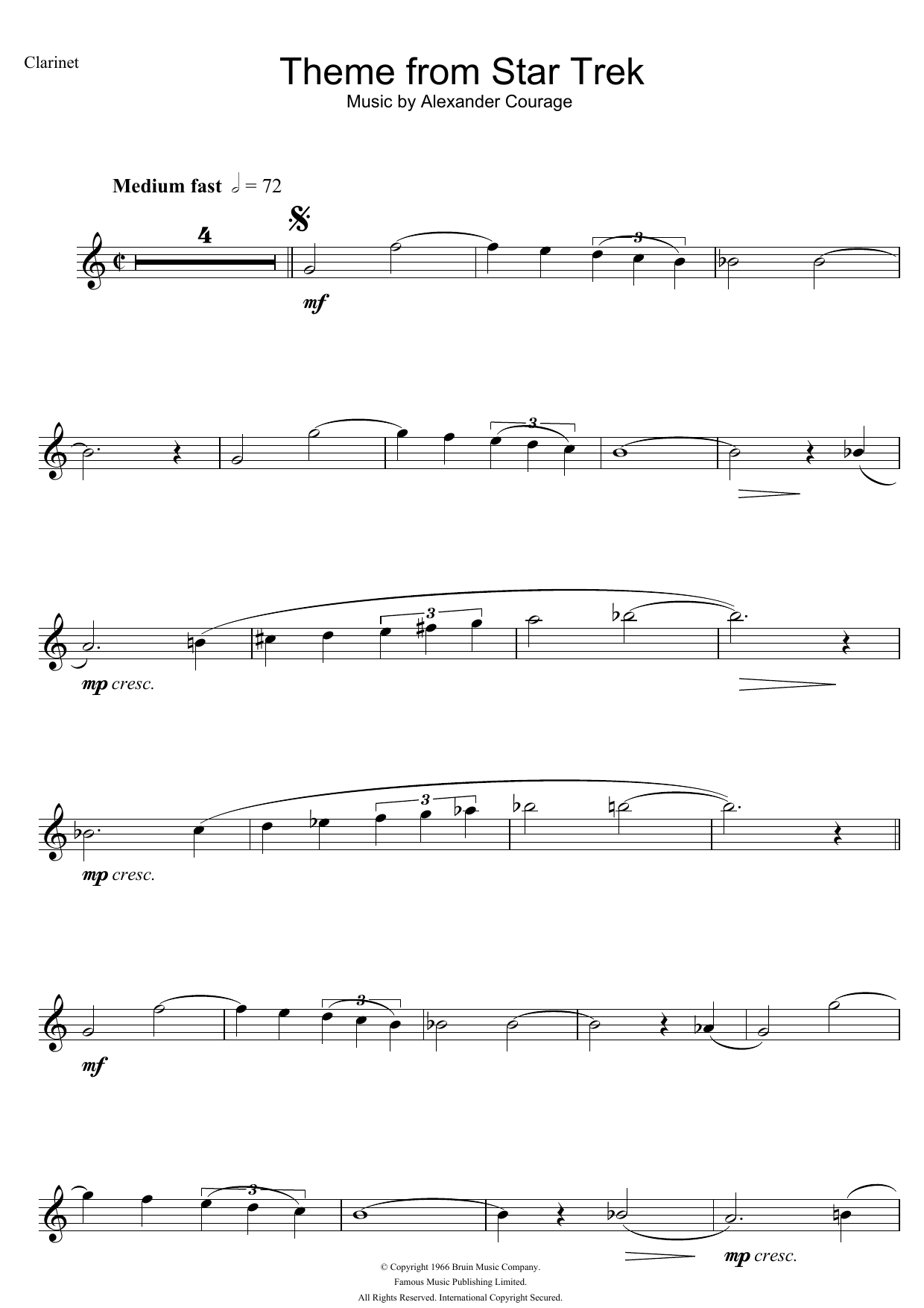 Product gallery: Page 1 of 1 Theme from Star Trek, Alexander Courage