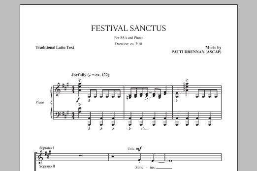 Produktgalerie: Seite 1 von 1 Festival Sanctus, Patti Drennan, Chor