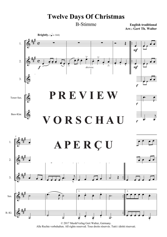 Produktgalerie: Seite 4 von 11 Twelve Days Of Christmas , , (flexibles Quintett)