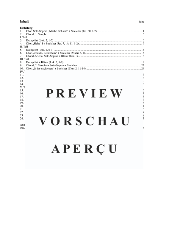 gallery: Weihnachts-Oratorium De adventu Jesu Christi, , (Gemischter Chor, Solo Sopran/Bariton Bläser und Streicher)