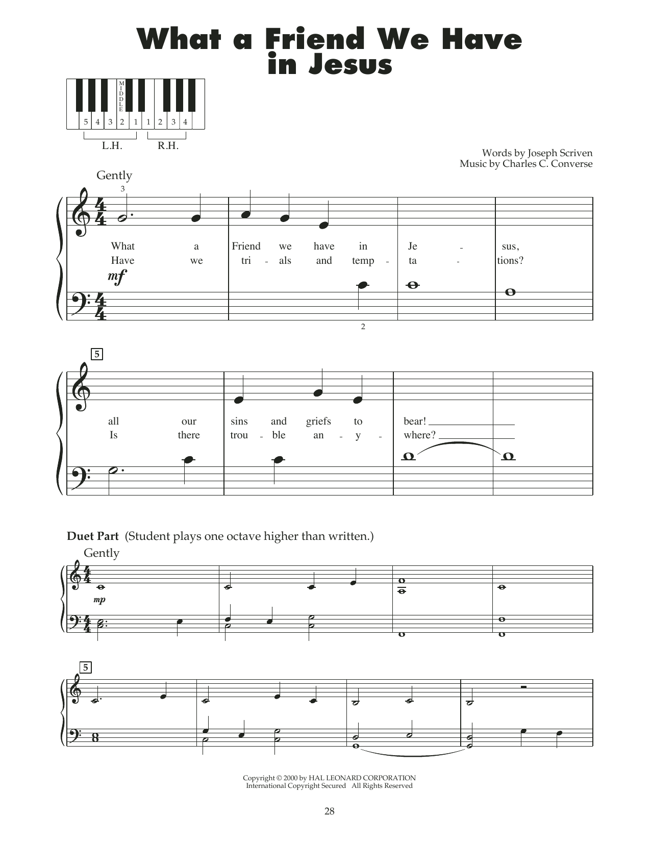 Produktbild zu: What A Friend We Have In Jesus (arr. Carol Klose)