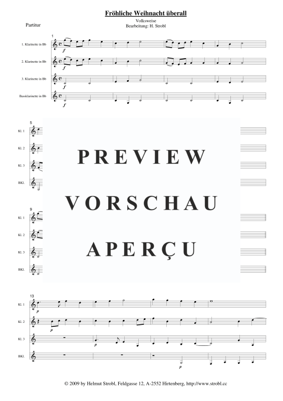 gallery: Fröhliche Weihnacht, , Klarinettenquartett