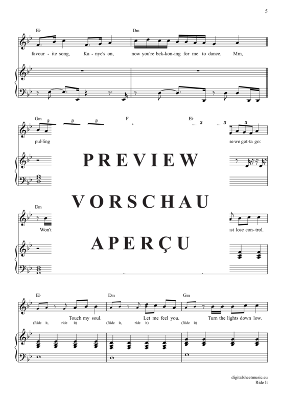 gallery: Ride It , Regard, Gesang mit Klavierbegleitung