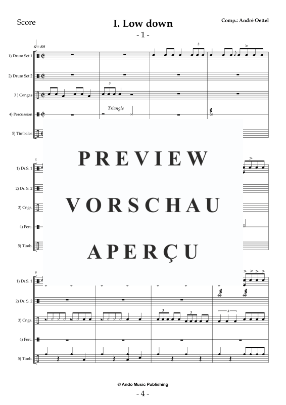 Produktgalerie: Seite 6 von 11 5 Ensemble Pieces for five Percussionists, , Percussion Ensemble Quintet