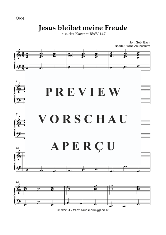 Produktgalerie: Seite 6 von 8 Jesus bleibet meine Freude, , Alt Blockflöte und Orgel