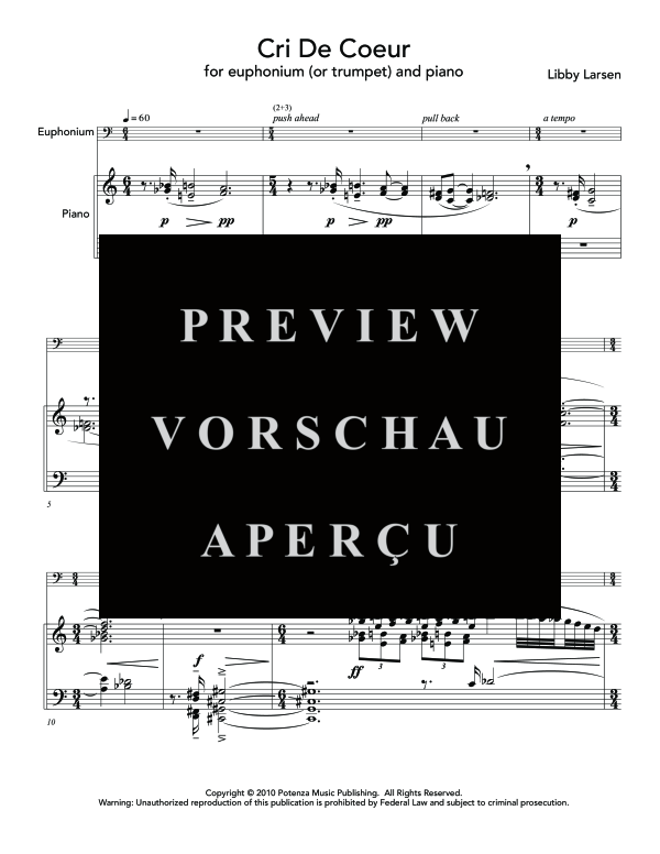 gallery: Cri de Coeur, , (euphonium and piano)