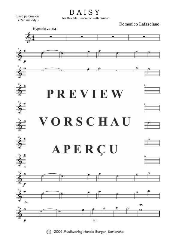 Product gallery: Page 7 of 7 Daisy (Einzelstimmen), , Mixed ensemble for flexible instrumentation with guitar