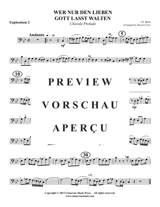 Product gallery: Page 6 of 9 Wer Nur Den Lieben Gott Lasst Walten , , (2x Baritone, 2x Tuba)