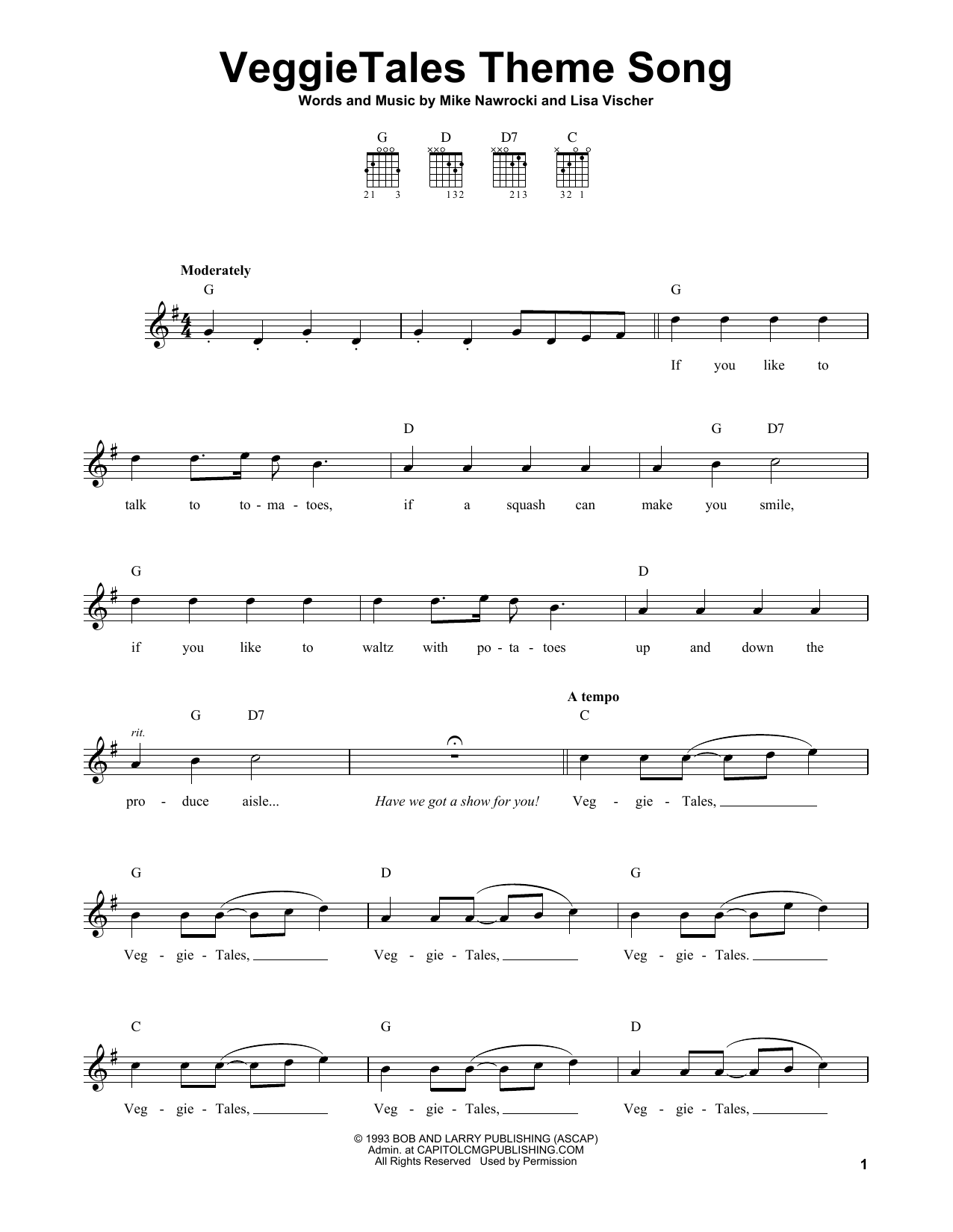 Produktbild zu: VeggieTales Theme Song