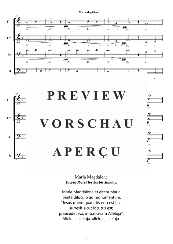 Produktgalerie: Seite 4 von 8 Maria Magdalene, , Männerchor