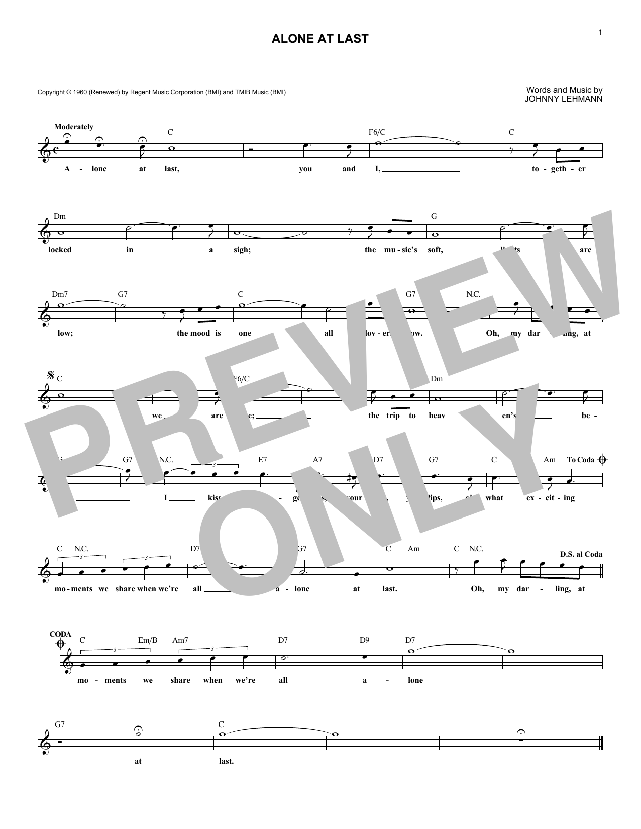 Produktbild zu: Alone At Last