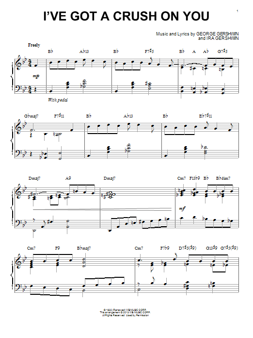 Product picture to: I've Got A Crush On You [Jazz version] (arr. Brent Edstrom)
