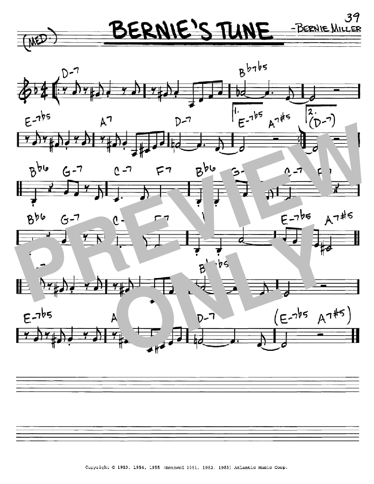 Product picture to: Bernie's Tune