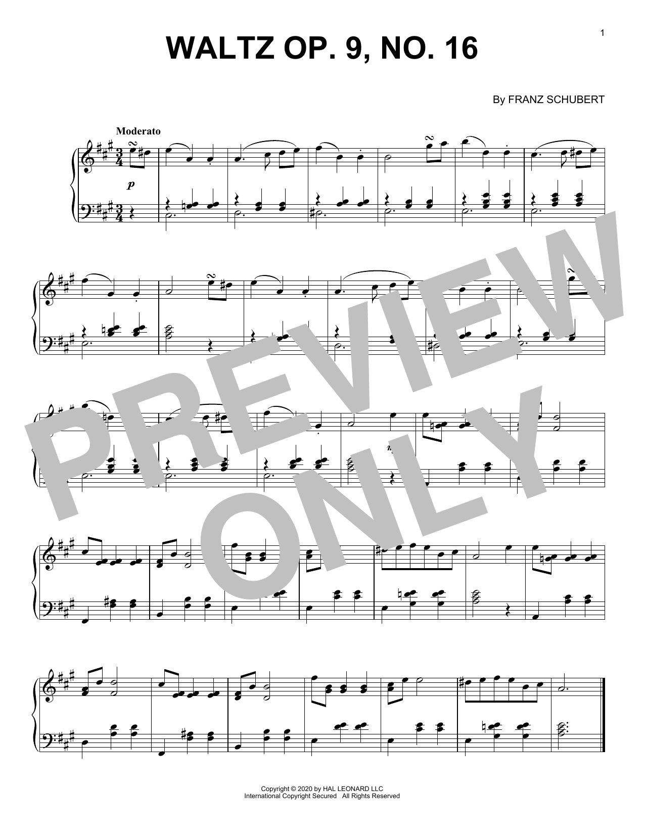 Product picture to: Waltz, Op. 9, No. 16