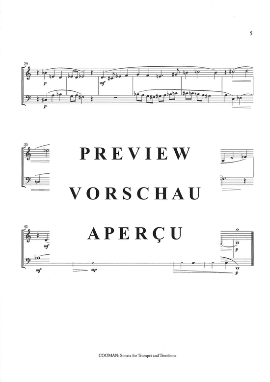Produktgalerie: Seite 6 von 10 Sonata for Trumpet and Trombone , , (Trompete in C + Posaune)