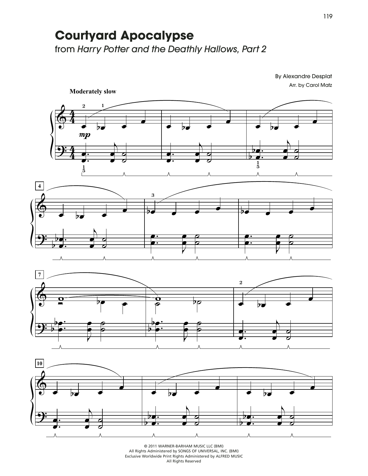 Produktbild zu: Courtyard Apocalypse (from Harry Potter) (arr. Carol Matz)