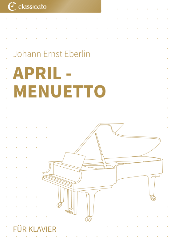Produktbild zu: April - MenuettoJohann Ernst Eberlin