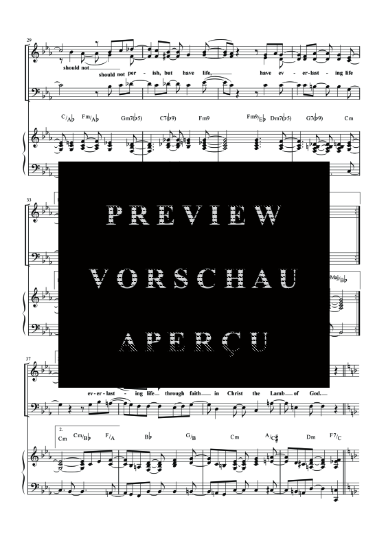 gallery: Lamb Of God, , Gemischter Chor SAB und Klavier