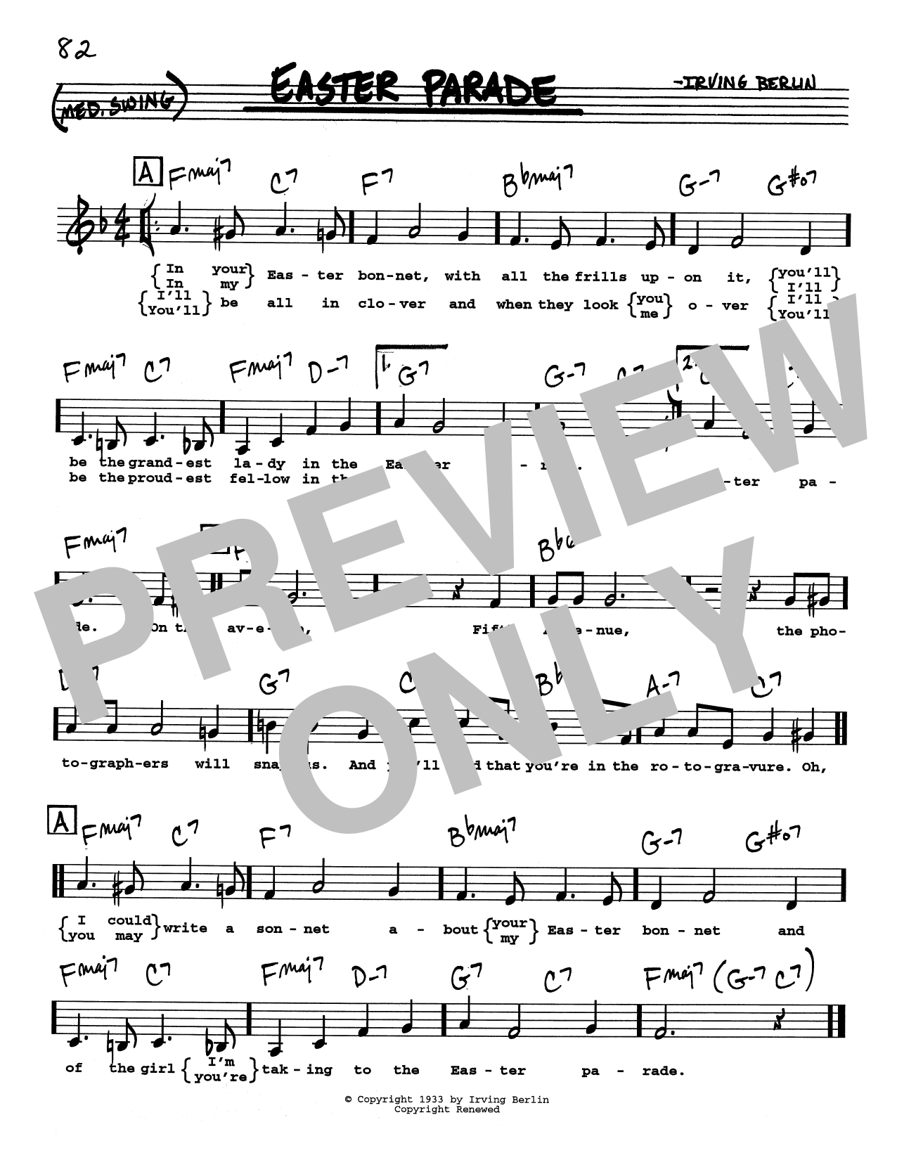 Produktbild zu: Easter Parade (Low Voice)
