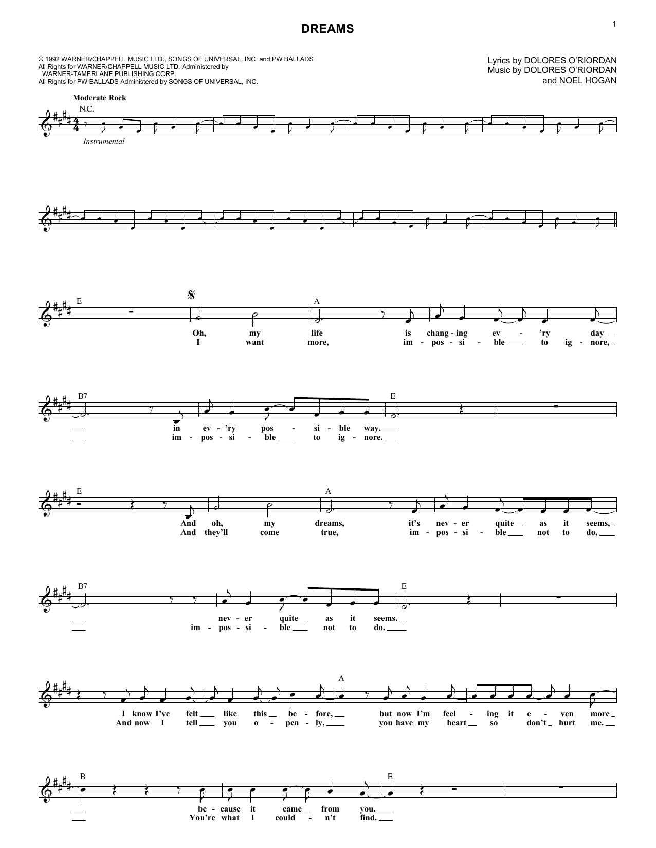 Produktgalerie: Seite 1 von 1 Dreams, The Cranberries