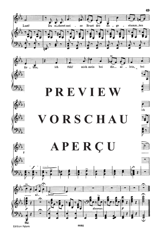 Product gallery: Page 5 of 5 Bei Dir! D.866-2, , Low Voice and Piano