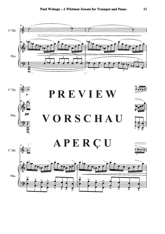 Produktgalerie: Seite 12 von 21 A Whitman Sonata , , (Trompete in B oder C + Klavier)