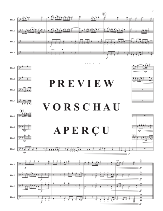 Product gallery: Page 5 of 13 Prelude and Fugue in C Major , , (Trombone Quartet)