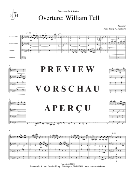Produktgalerie: Seite 2 von 15 Ouvertüre, , (2xTrompete in B, Horn in F, Posaune)