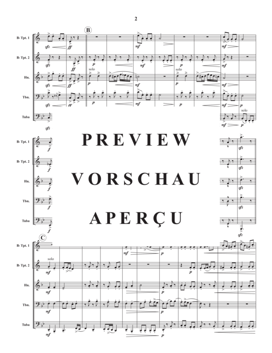 Produktgalerie: Seite 4 von 21 Three Folk Dances , , (Blechbläserquintett)