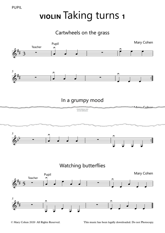 Produktgalerie: Seite 1 von 1 Taking Turns 1, Mary Cohen, Violine