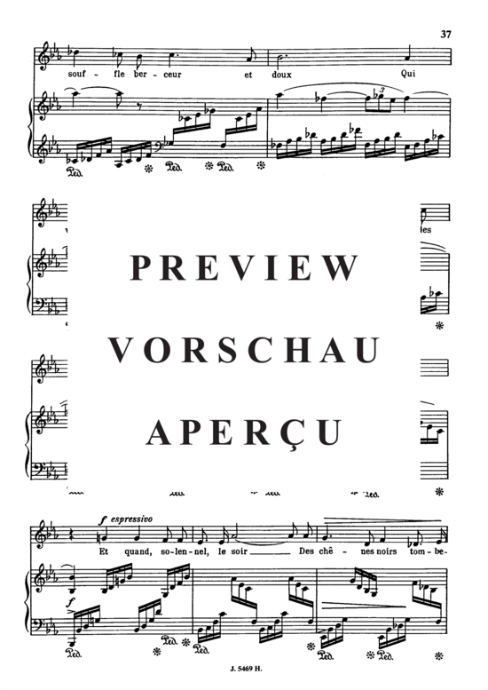 Product gallery: Page 5 of 6 En sourdine Op.58 No.2, , Medium Voice and Piano