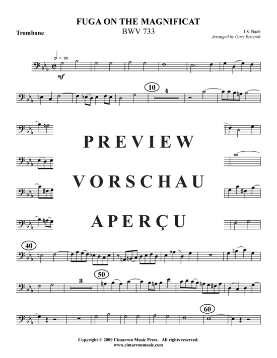Produktgalerie: Seite 8 von 15 Fuga aus Magnificat , , (Blechbläserquintett)