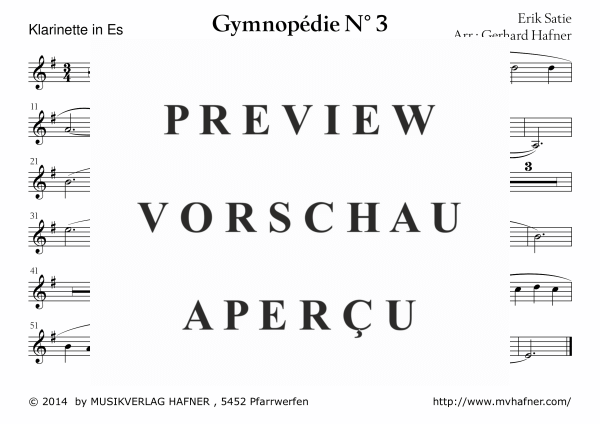 Product gallery: Page 9 of 11 Gymnopedie No. 3, , (large wind orchestra)