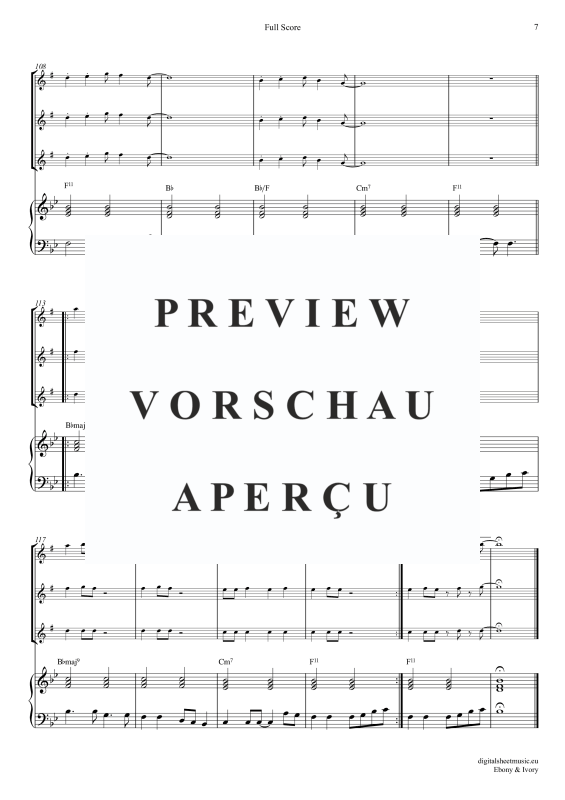 Produktgalerie: Seite 8 von 11 Ebony And Ivory, McCartney, Paul/Wonder, Stevie, (Saxophon Trio AAA(T) + Klavier)