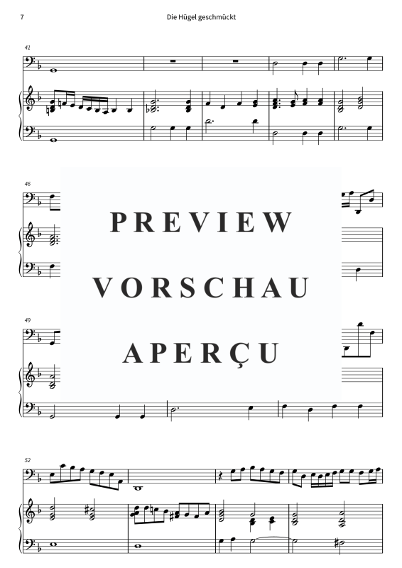 Produktgalerie: Seite 9 von 11 Die Hügel geschmückt, , (Fagott und Cembalo/Klavier)