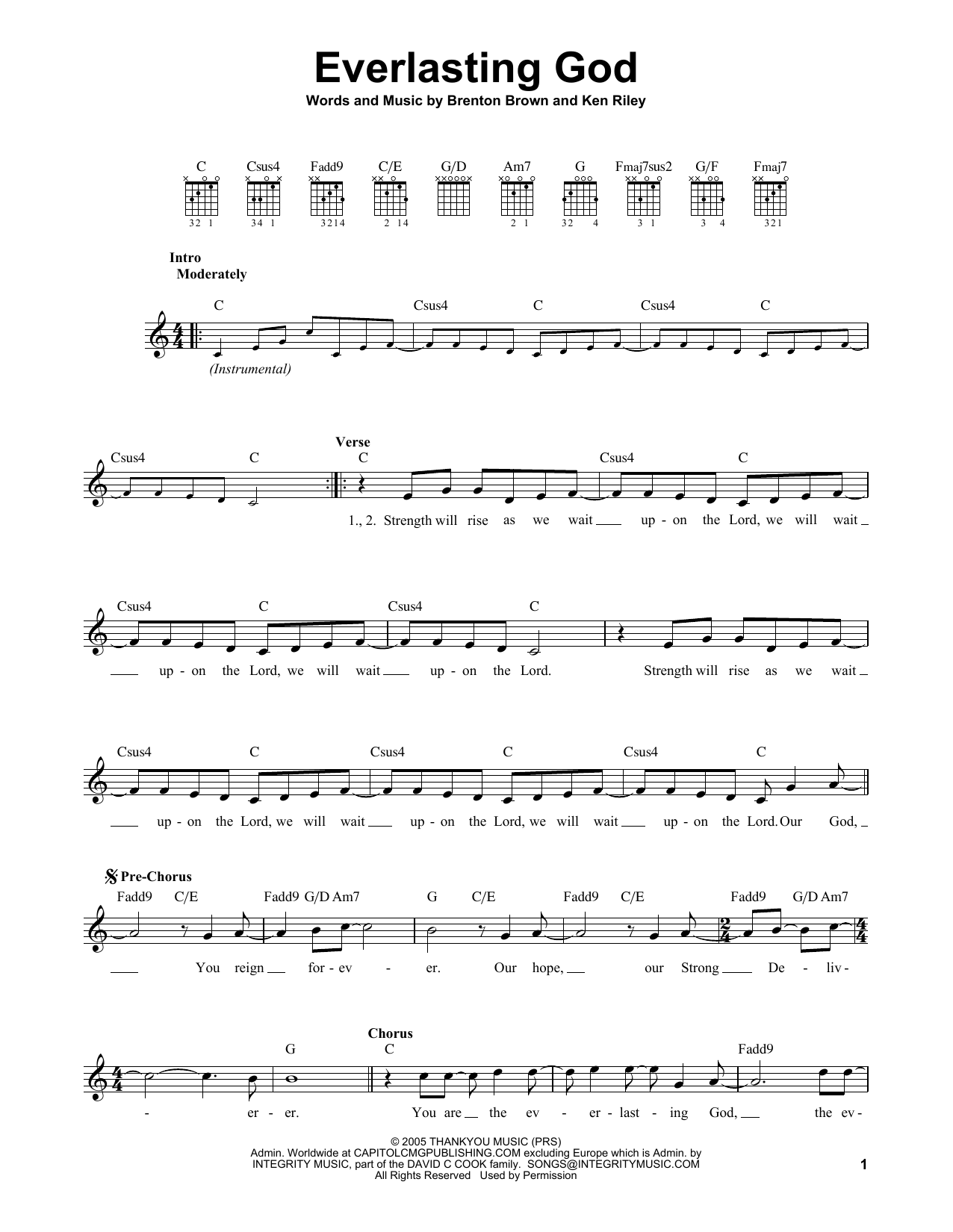 Produktbild zu: Everlasting God