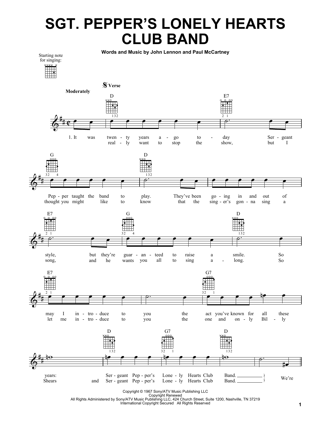 Produktbild zu: Sgt. Pepper's Lonely Hearts Club Band