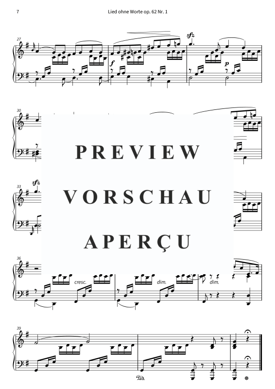 Product gallery: Page 9 of 11 Lieder ohne Worte op. 62, , Solo Piano