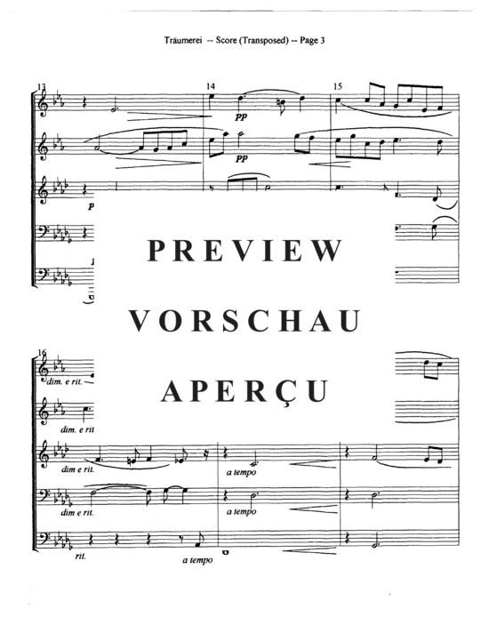 Produktgalerie: Seite 6 von 13 Traumerei , , (Blechbläser Quintett)